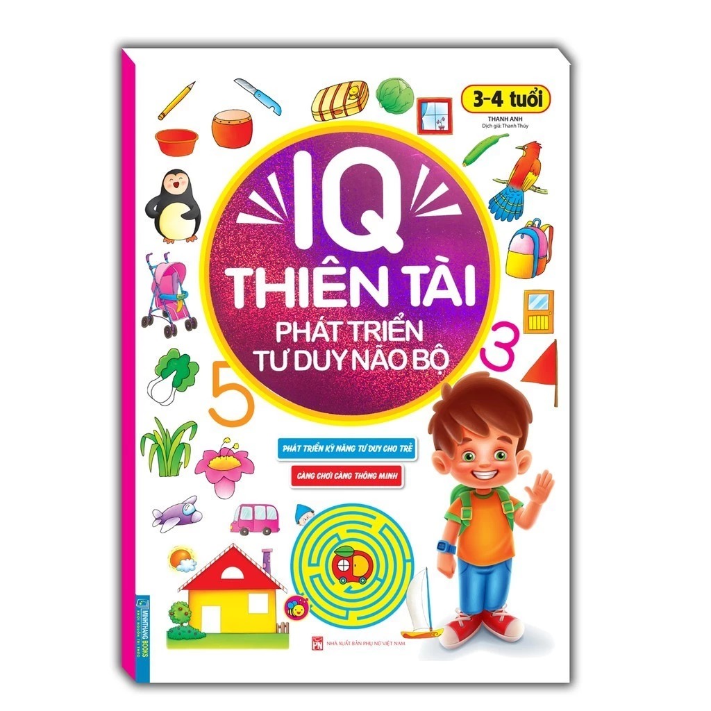 Combo Sách IQ Thiên Tài Phát Triển Tư Duy Não Bộ 1-7 Tuổi (Bộ 6 cuốn)