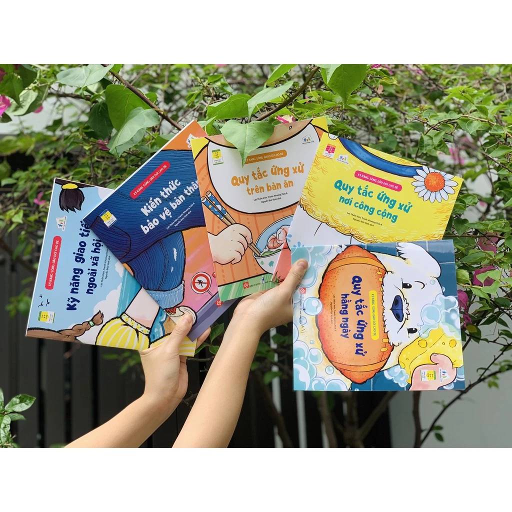 Combo 5 cuốn Kỹ năng sống đầu đời cho bé 5T ( Tặng Kèm Poster Quy Tắc An Toàn Cho Trẻ)