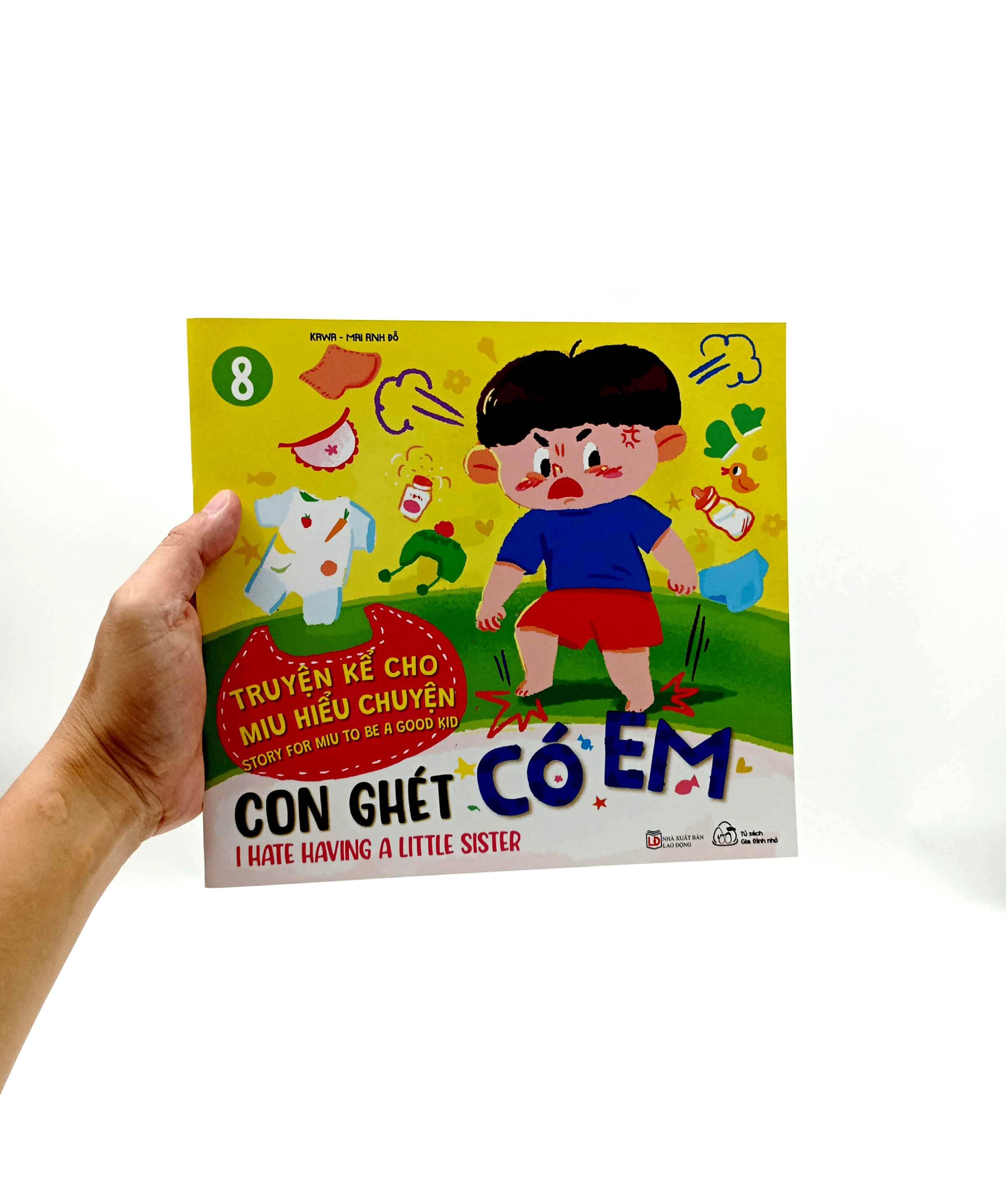 Truyện Kể Cho Miu Hiểu Chuyện - Con Ghét Có Em (Song Ngữ Việt-Anh)