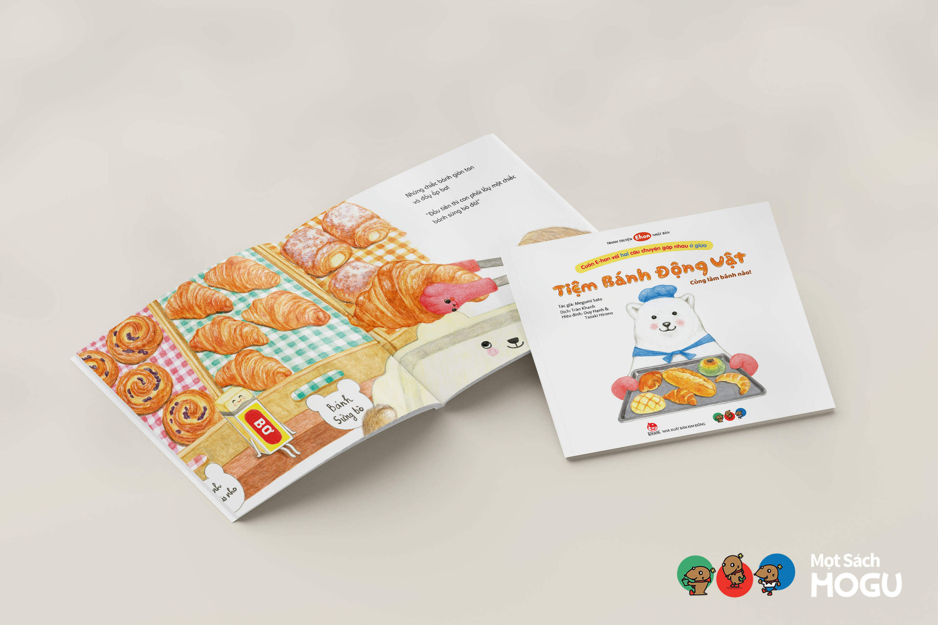 Truyện Ehon bé 3-4-5 tuổi - Tiệm bánh động vật