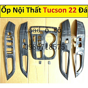 Ốp Nội Thất Xe Huyndai Tucson 2022-23 Mẫu Vân Đá Bóng Cao Cấp