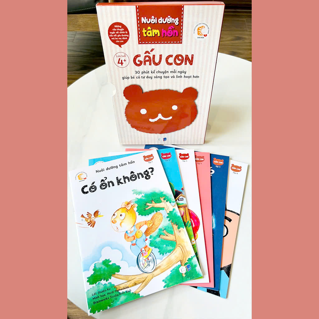 Sách - Nuôi Dưỡng Tâm Hồn - Bộ Gấu Con 6 cuốn - Dành cho trẻ từ 4 tuổi - Puma Books