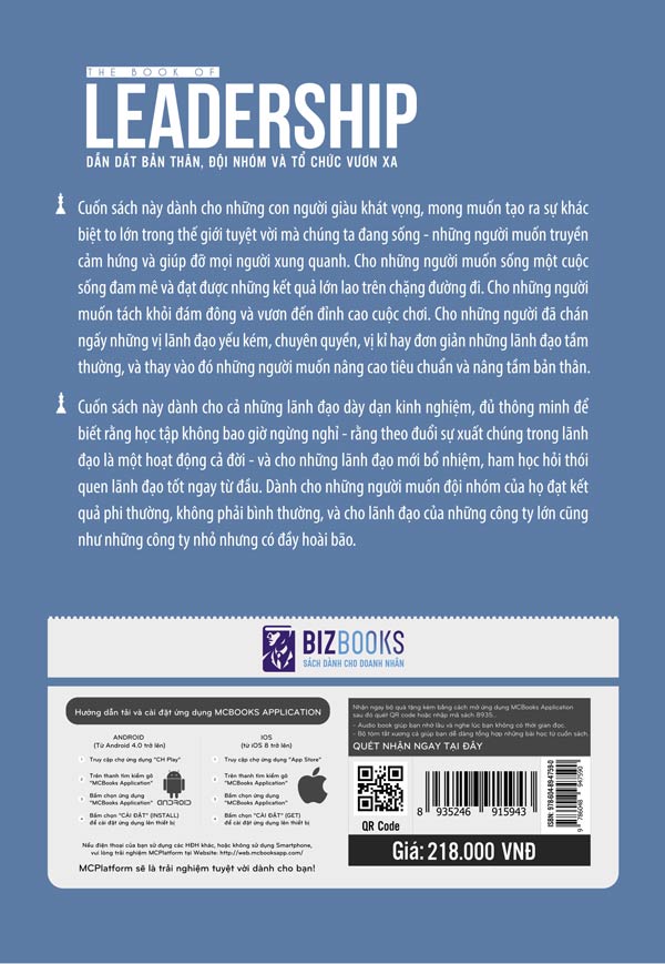 Dẫn dắt bản thân, đội nhóm và tổ chức vươn xa - The book of leadership ( tặng kèm bút bi )