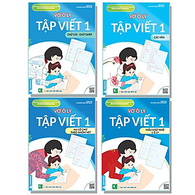 Sách - Vở Ô Ly Tập Viết 1 - Mẫu Chữ Nhỏ, Các Vần, Chữ Cái-Chữ Ghép, Hạ Cỡ Chữ - Bộ 4 Cuốn