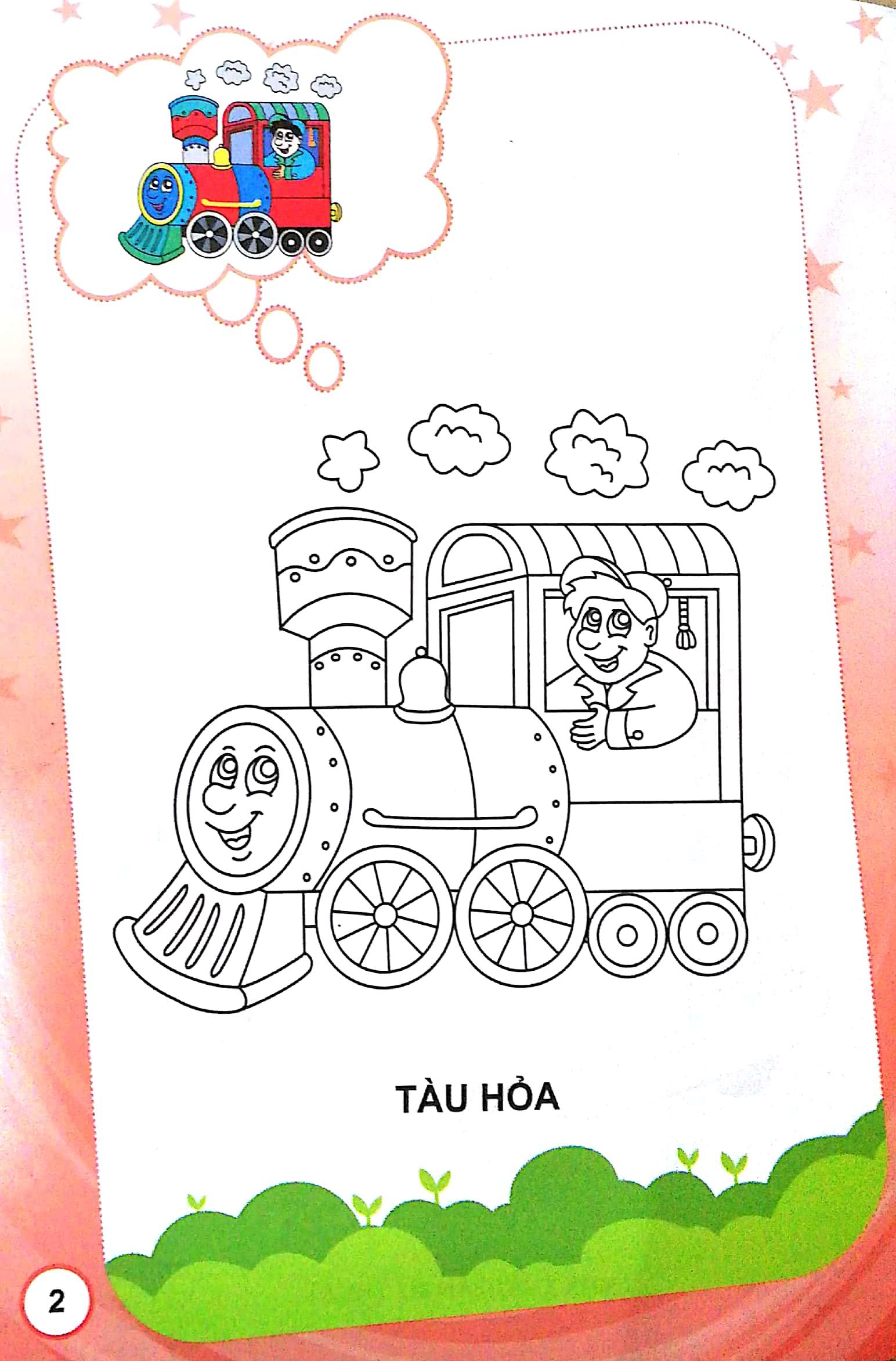 Bé Tập Tô Màu - Phương Tiện Giao Thông (Tái Bản 2023)