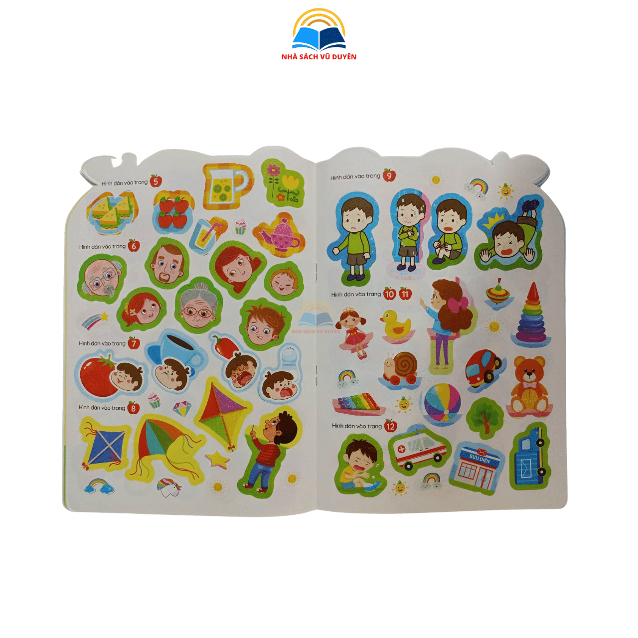 Sách - Bóc Dán Phát Triển Trí Tuệ Cảm Xúc CQ, IQ, EQ 299+ Stickers (6 Cuốn)