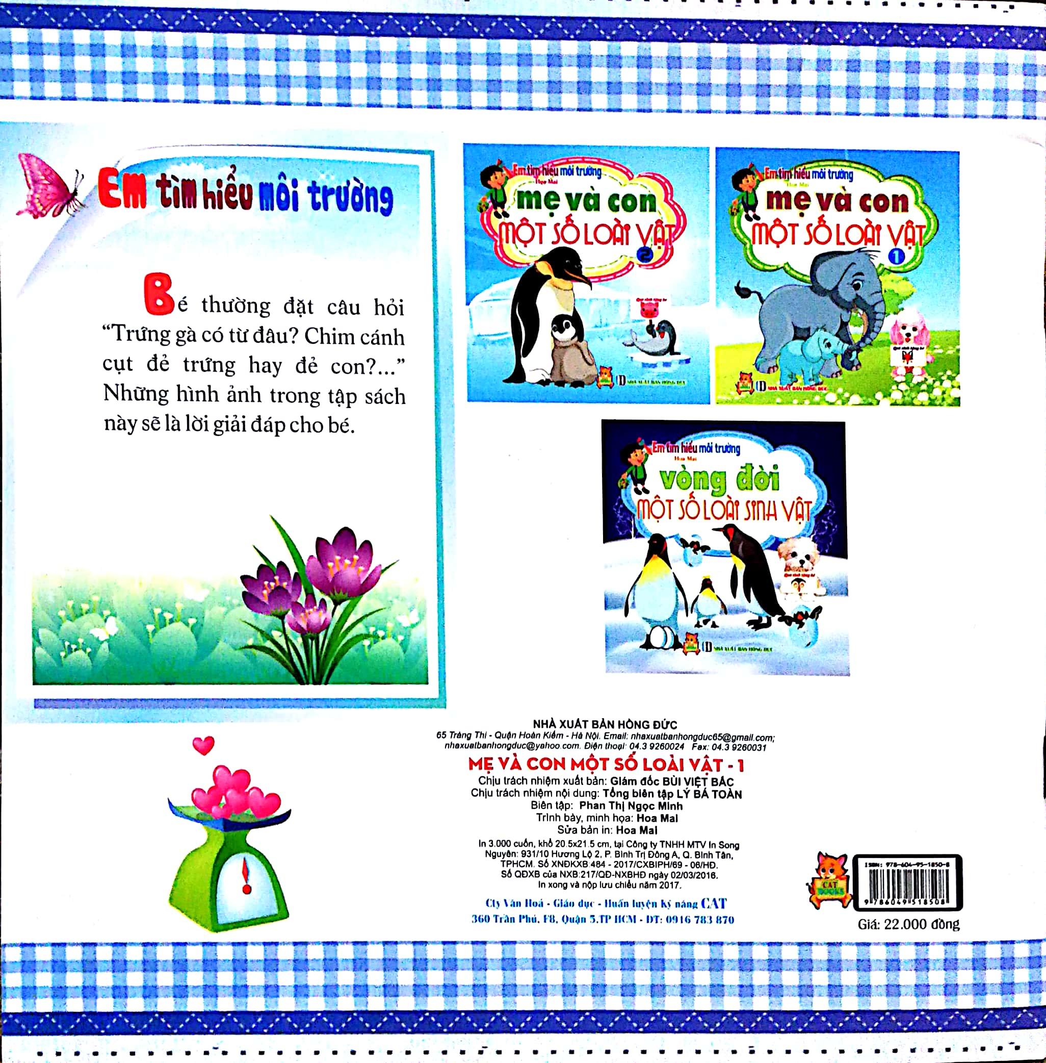 Em Tìm Hiểu Môi Trường - Mẹ Và Con Một Số Loài Vật (Tập 1)
