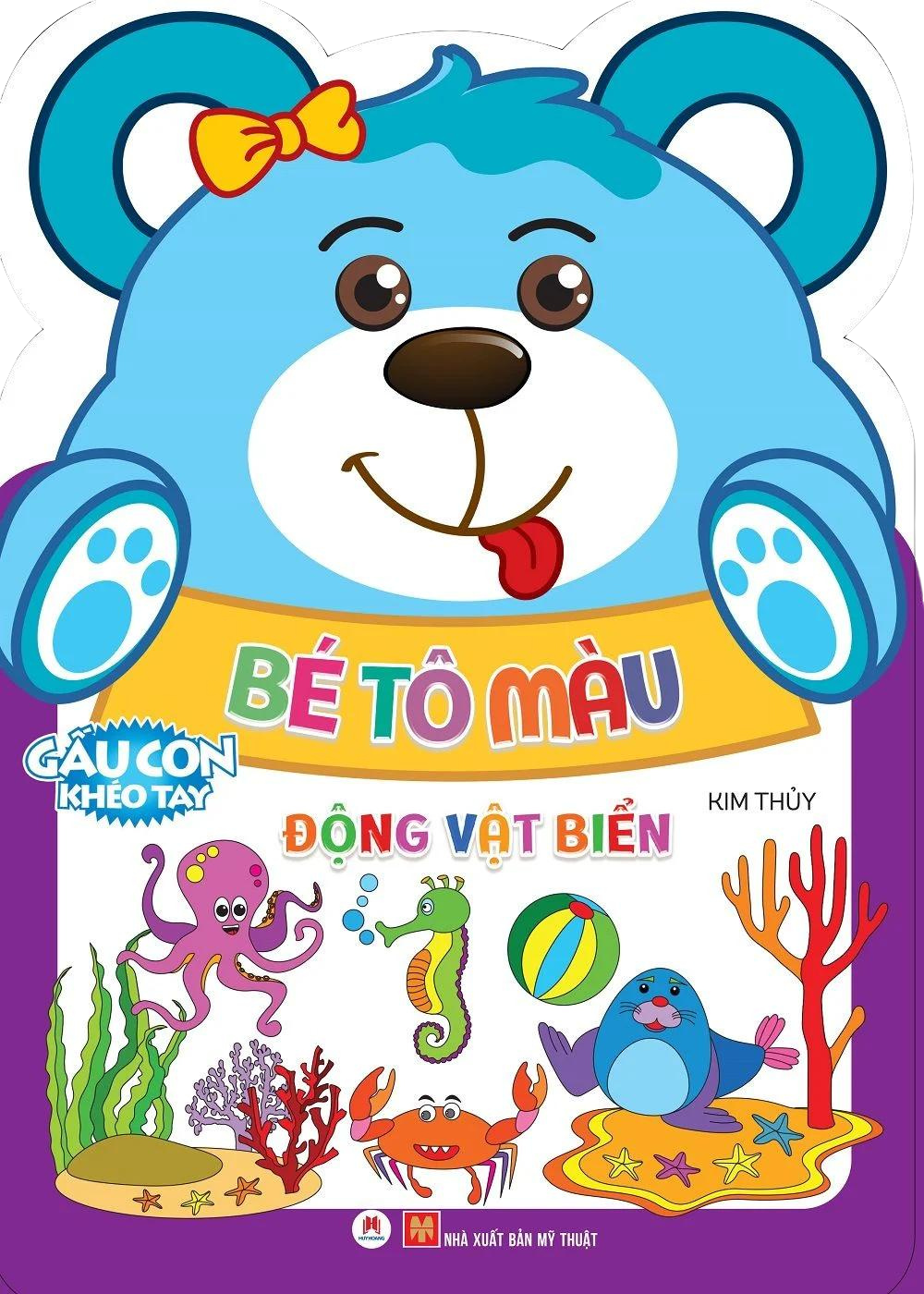 Sách Thiếu Nhi- Combo 5 cuốn Bé Tô Màu Gấu Con Khéo Tay: Đồ chơi, Đồ Dùng Gia Đình, Động Vật Biển, Động Vật Nuôi, Thế Giới Côn Trùng- 2HBooks