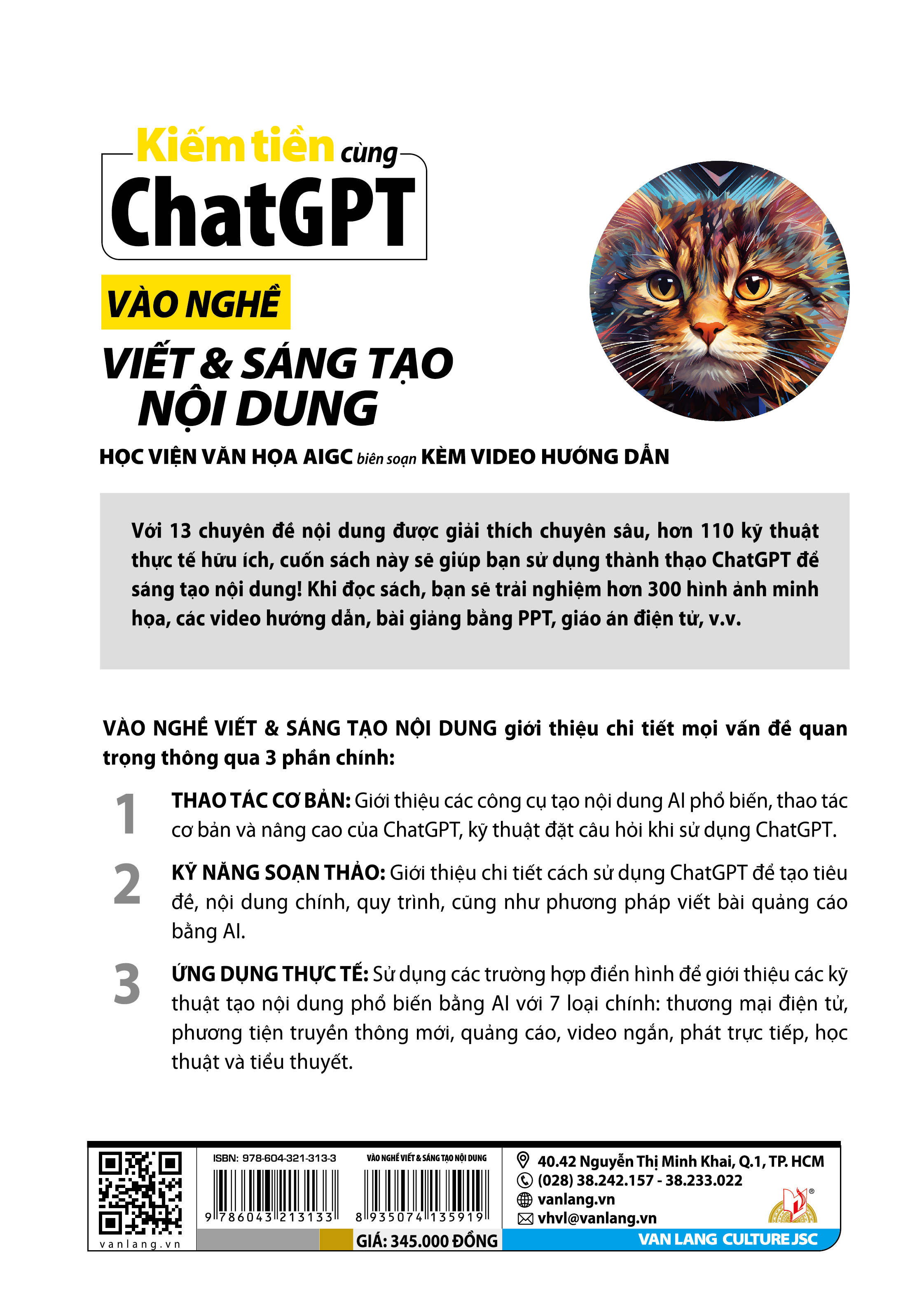 Kiếm Tiền Cùng ChatGPT - Vào Nghề Viết & Sáng Tạo Nội Dung - Vanlangbooks