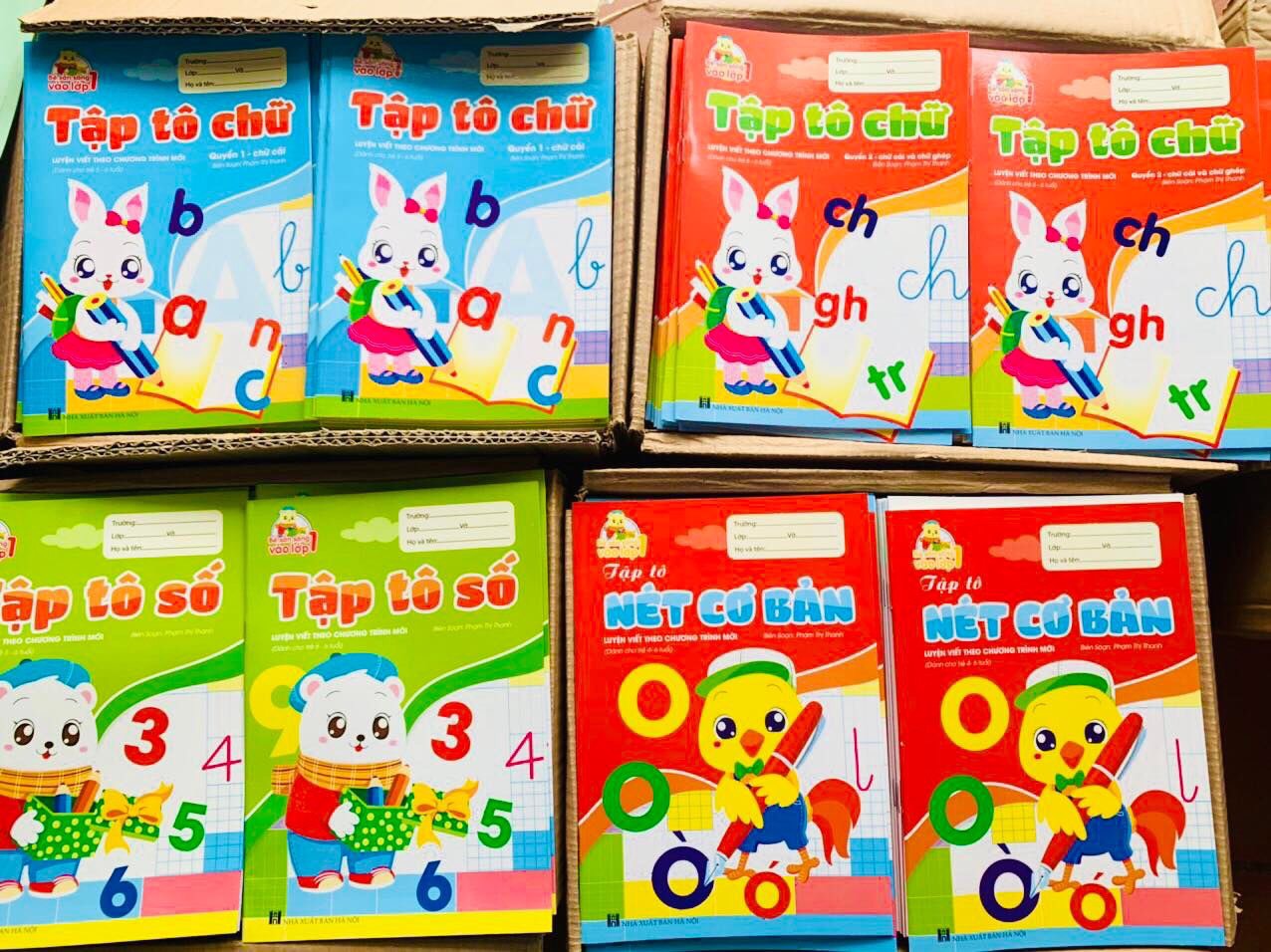 Sách-Combo 8 cuốn sách Tập Tô chữ Luyện viết theo chương trình mới loại dày 48 trang dành cho bé sẵn sàng vào lớp 1