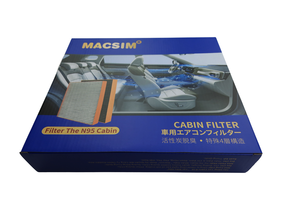 Lọc gió điều hòa cao cấp Macsim N95 xe ô tô Toyota Vios 2014 - nay (mã MS1919)