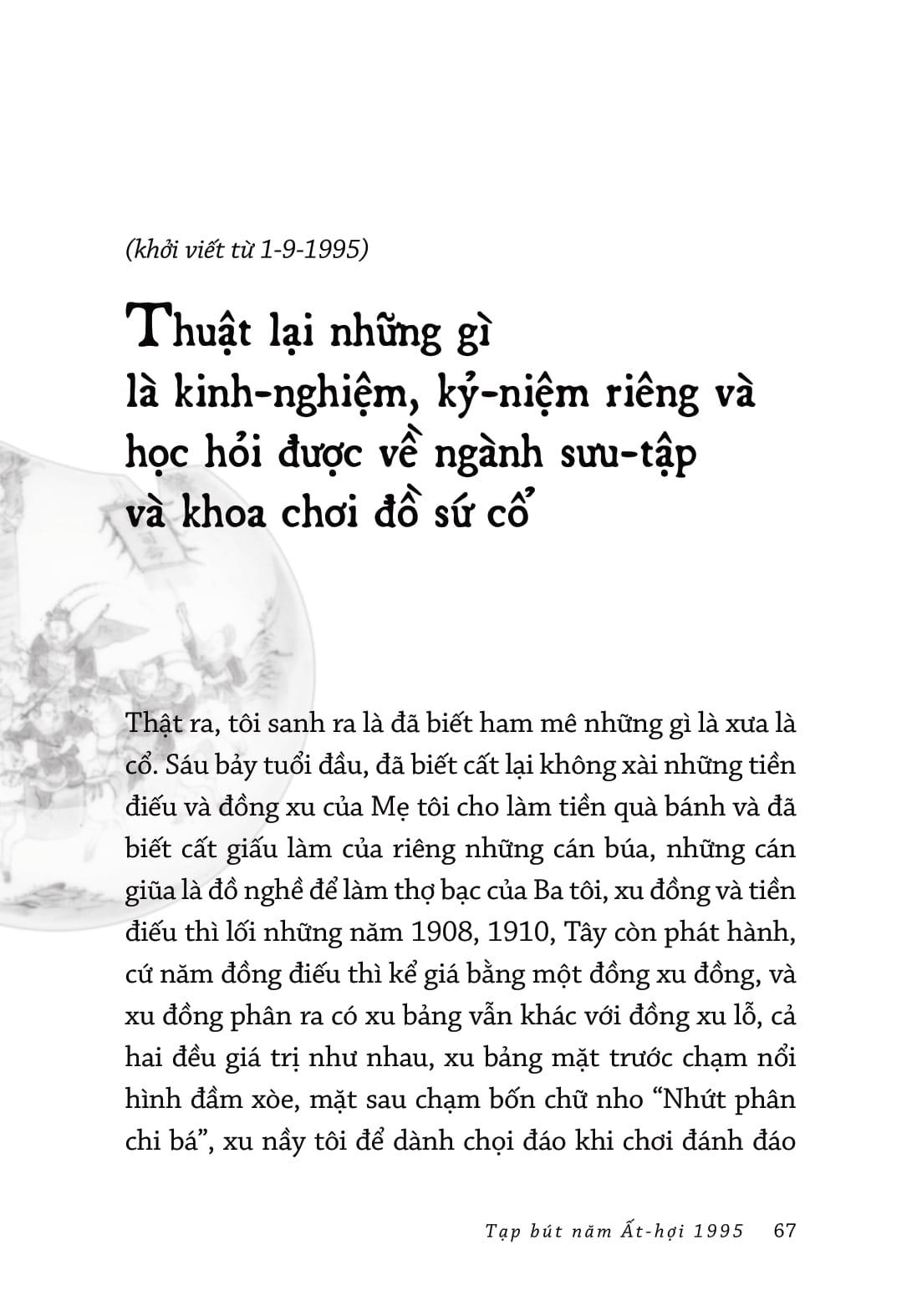 Tạp Bút Năm Ất Hợi 1995: Di Cảo