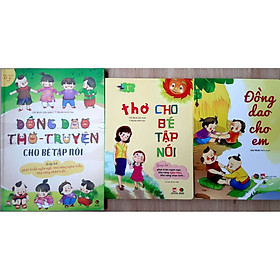 Combo Sách: Đồng Dao Cho Em - Thơ Cho Bé Tập Nói (Bìa Cứng) + Đồng Dao Thơ Truyện cho bé Tập Nói (Bìa Mềm)