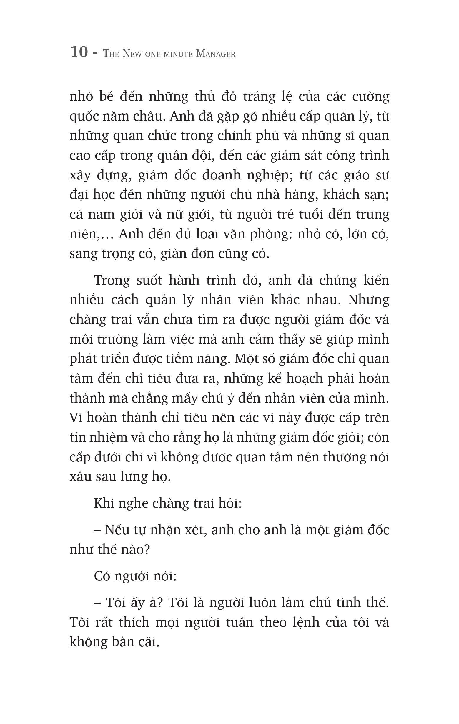 Vị Giám Đốc Một Phút