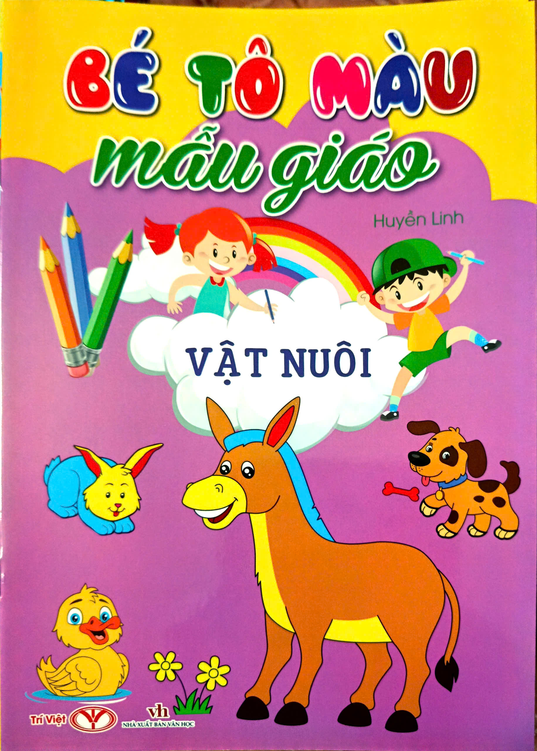 Combo Bộ Bé Tô Màu Mẫu Giáo - Bộ 10 Cuốn + Tặng Hộp Sáp Màu