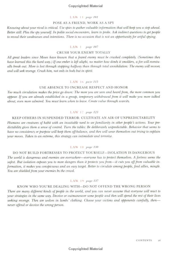 The 48 Laws Of Power