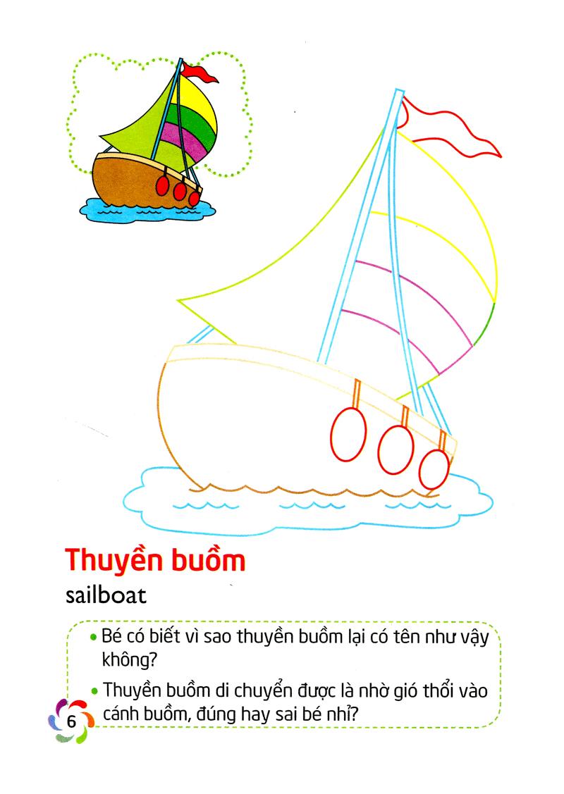Tập Tô Màu Và Nhận Biết Thế Giới Xung Quanh - Các Phương Tiện Giao Thông