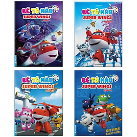Sách - Bé Tô Màu - Superwings - Bộ 4 Cuốn