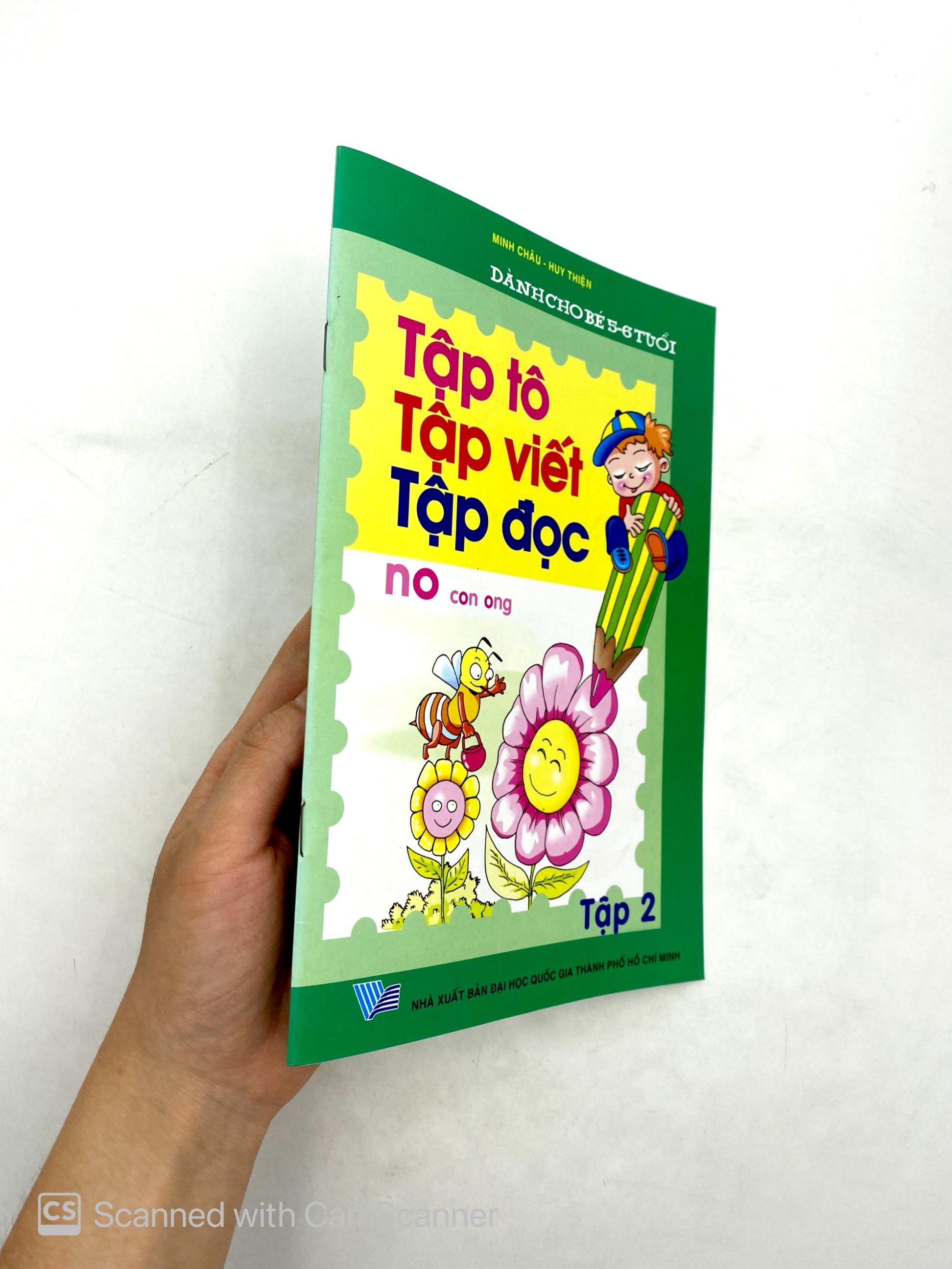 Tập Tô - Tập Viết - Tập Đọc (Tập 2) (Dành Cho Bé 5 - 6 Tuổi)