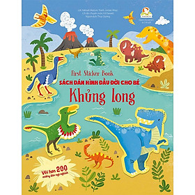 First Sticker Book - Sách Dán Hình Đầu Đời Cho Bé - Khủng Long (Tái bản năm 2021)
