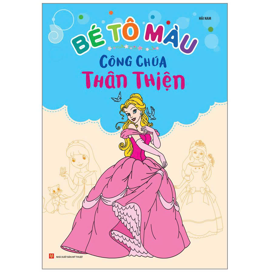 Bộ Túi Bé Tập Tô Màu Công Chúa