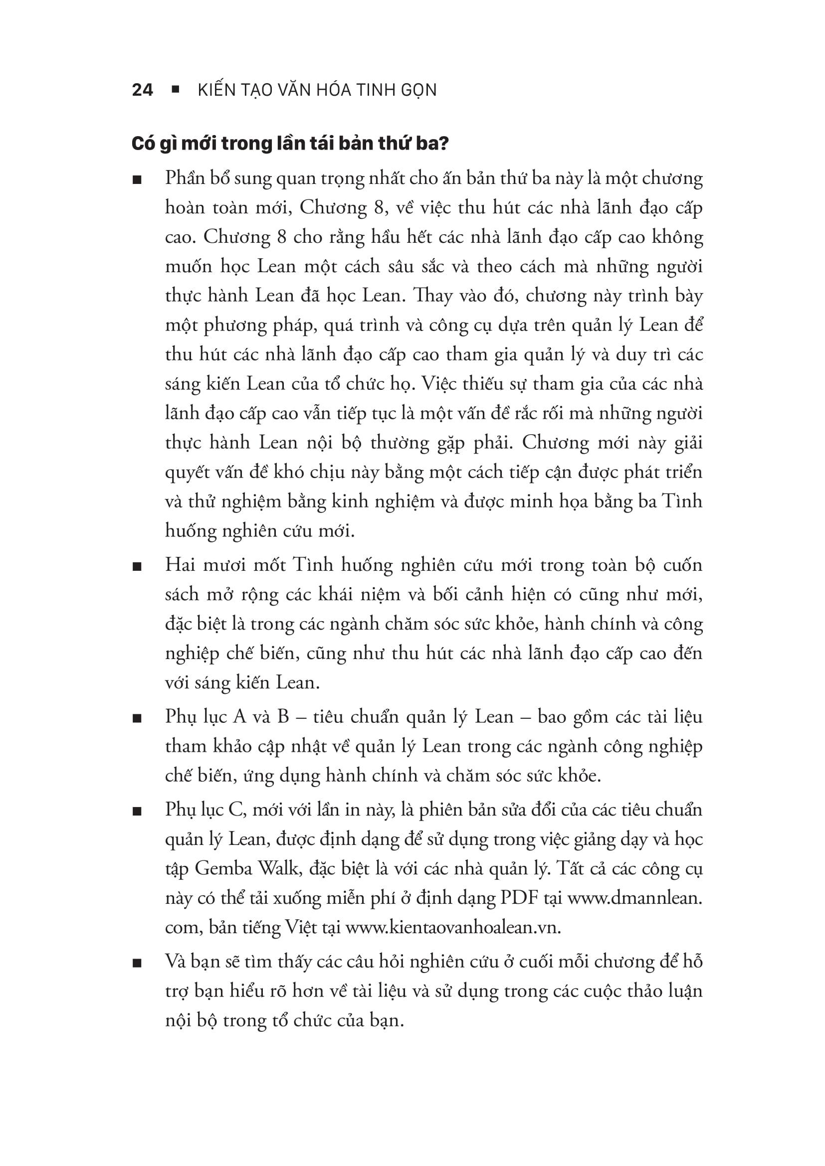 Sách - Kiến Tạo Văn Hóa Tinh Gọn - Creating A Lean Culture