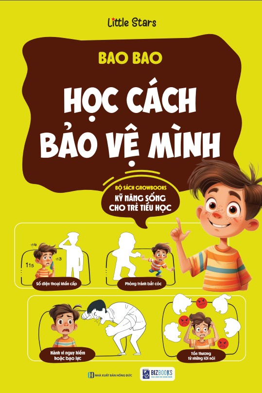 Sách Bao Bao Học Cách Bảo Vệ Mình - Growbooks - Kỹ Năng Sống Dành Cho Trẻ Tiểu Học