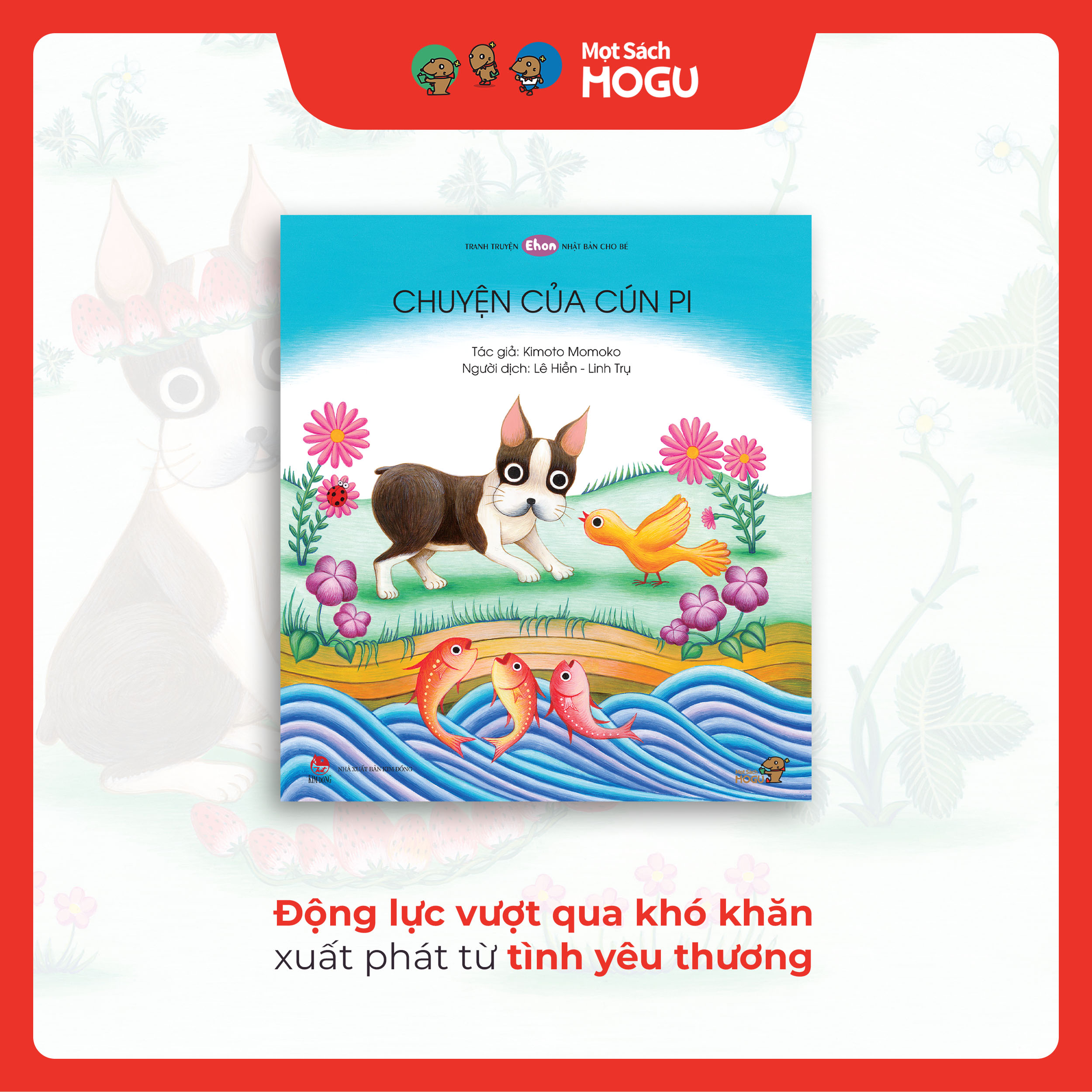 Truyện Ehon bé 1-2-3 tuổi - Chuyện của cún Pi