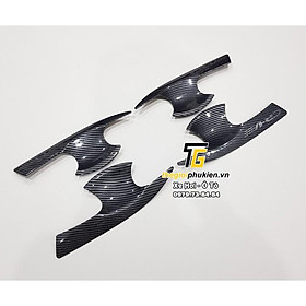 Bộ ốp tay nắm, ốp hõm cửa xe vân Carbon Honda CR-V, CRV 2018-2020