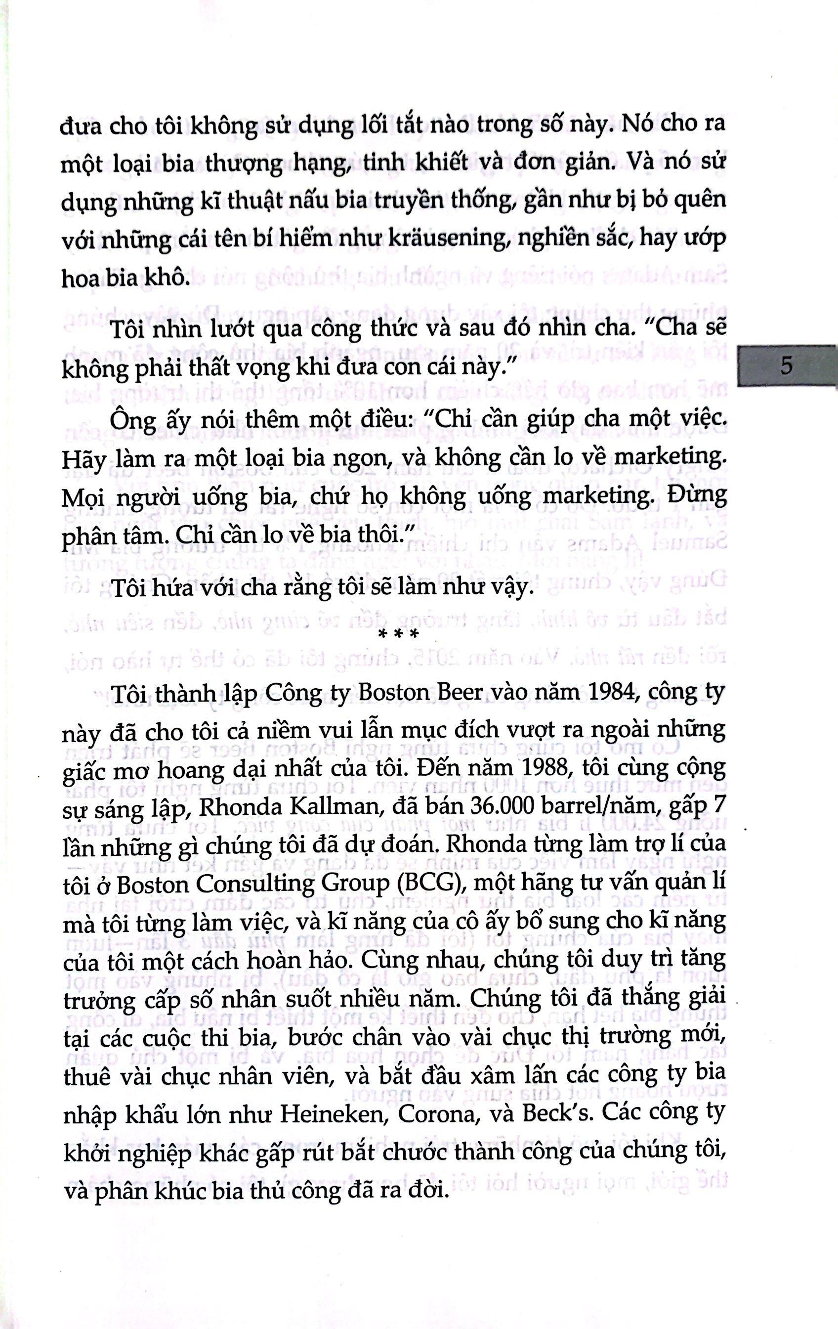 Đam Mê Ủ Ra Tiền - 42 Bài Học Thực Chiến Để Làm Giàu Từ Đam Mê Của Tỉ Phú Bia Thủ Công Jim Koch