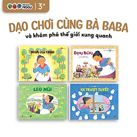 Truyện Ehon bé 3-4-5 tuổi - Bộ 4 cuốn Dạo chơi cùng bà Baba