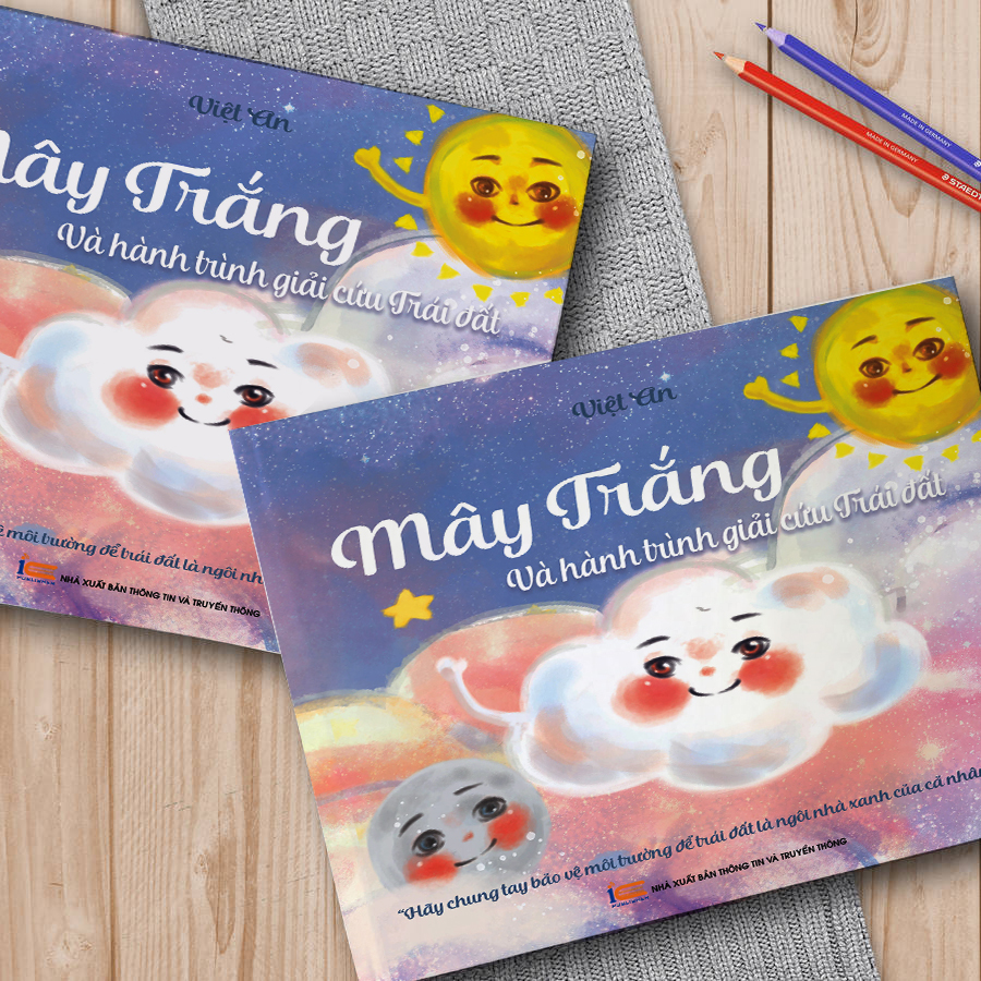 Sách Thiếu Nhi - Truyện Tranh Mây Trắng và hành trình giải cứu Trái đất