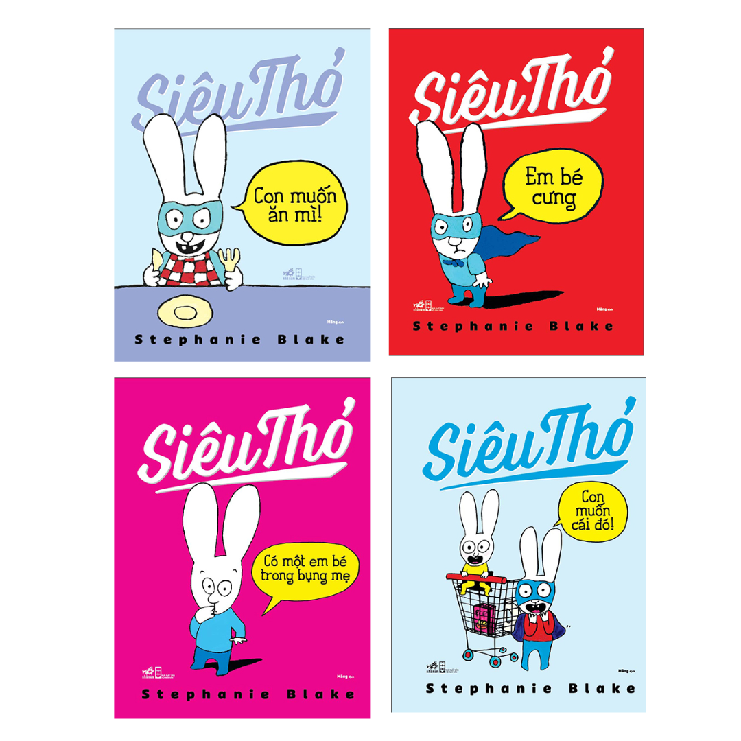 Combo 4 Cuốn Siêu Thỏ - (Tặng Kèm Bookmark Thiết Kế AHA)