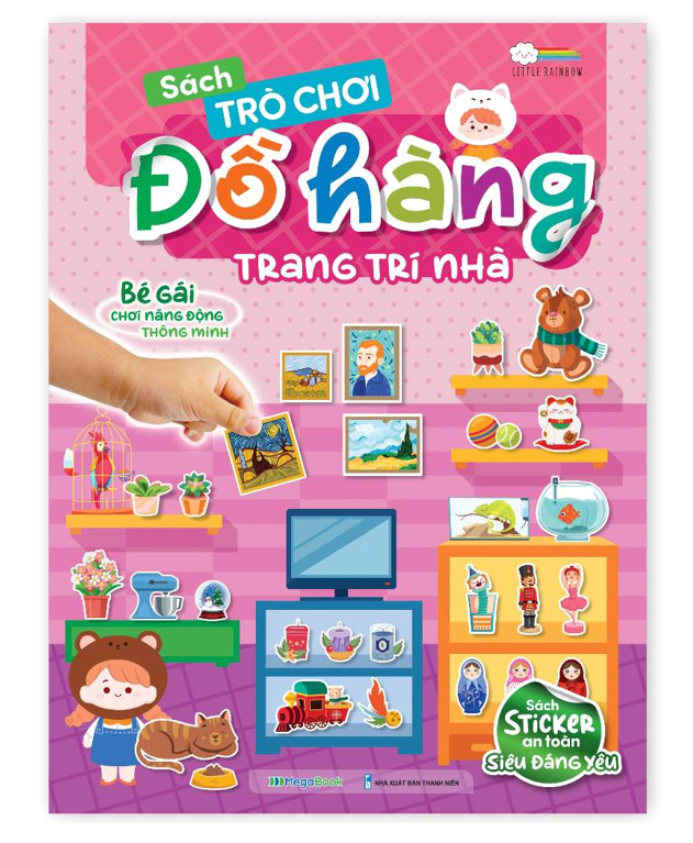Combo 5 cuốn Sách Trò chơi Đồ hàng cho bé gái (Hơn 1000 Stickers)