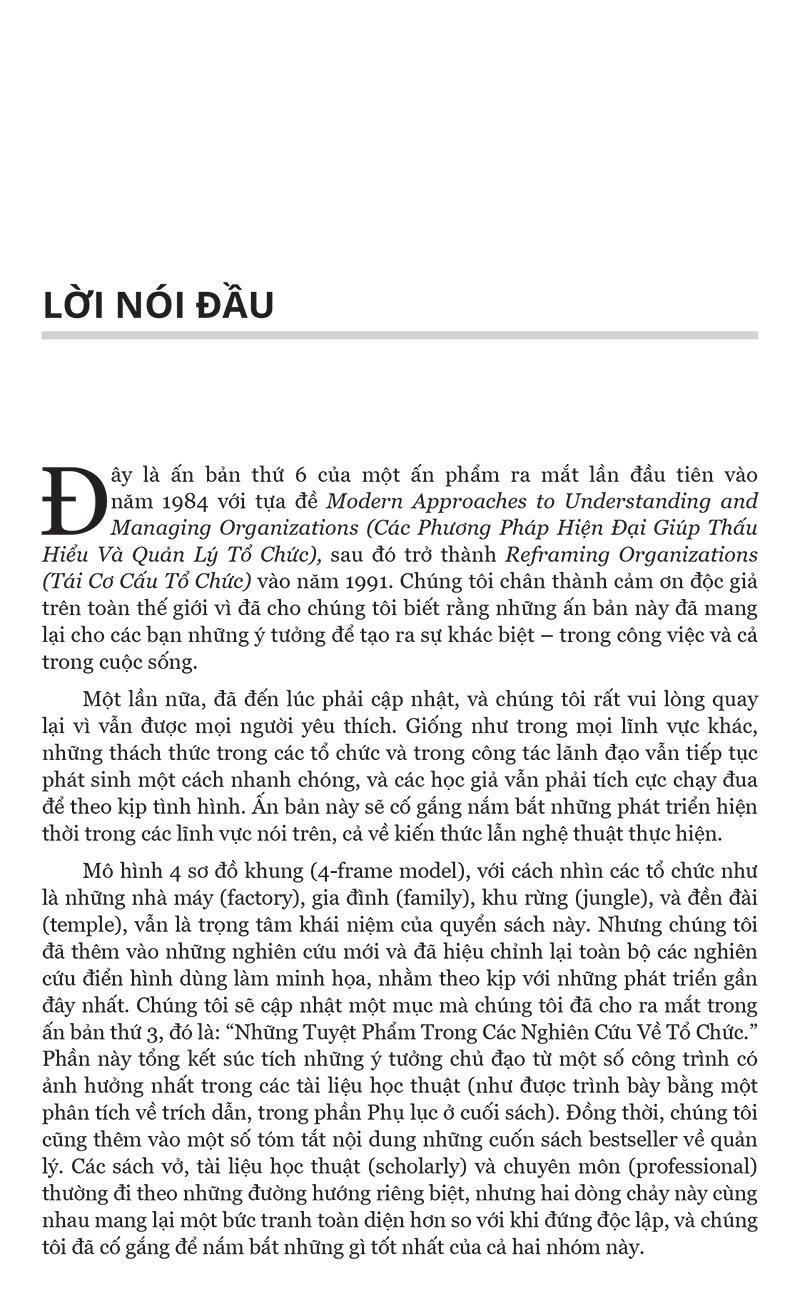 Tái Cơ Cấu Tổ Chức (Reframing Organizations) - Lee G. Bolman, Terrence E. Deal - PACE Books