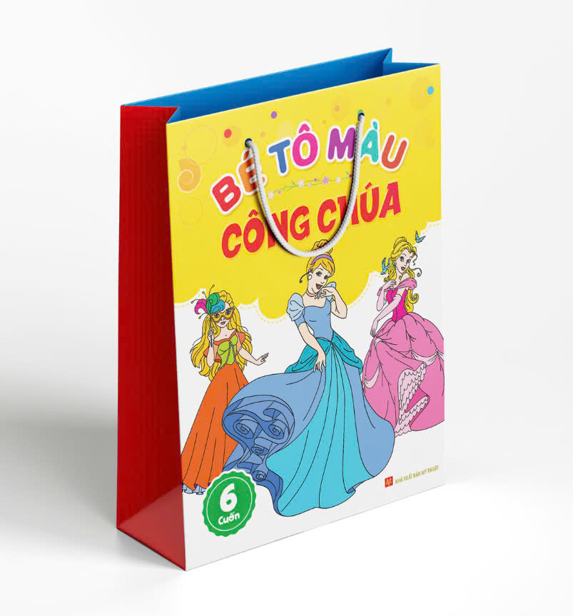 Bộ Túi Bé Tập Tô Màu Công Chúa
