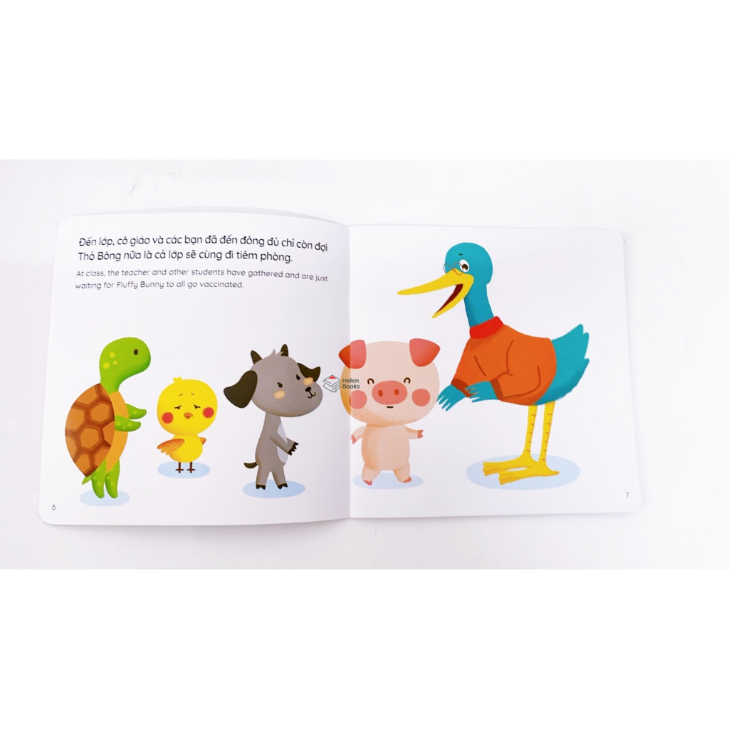 Sách - Ehon Thỏ Bông Bộ Sách Nuôi Dưỡng Tâm Hồn Cho Bé Song Ngữ Anh Việt - bộ 5 cuốn