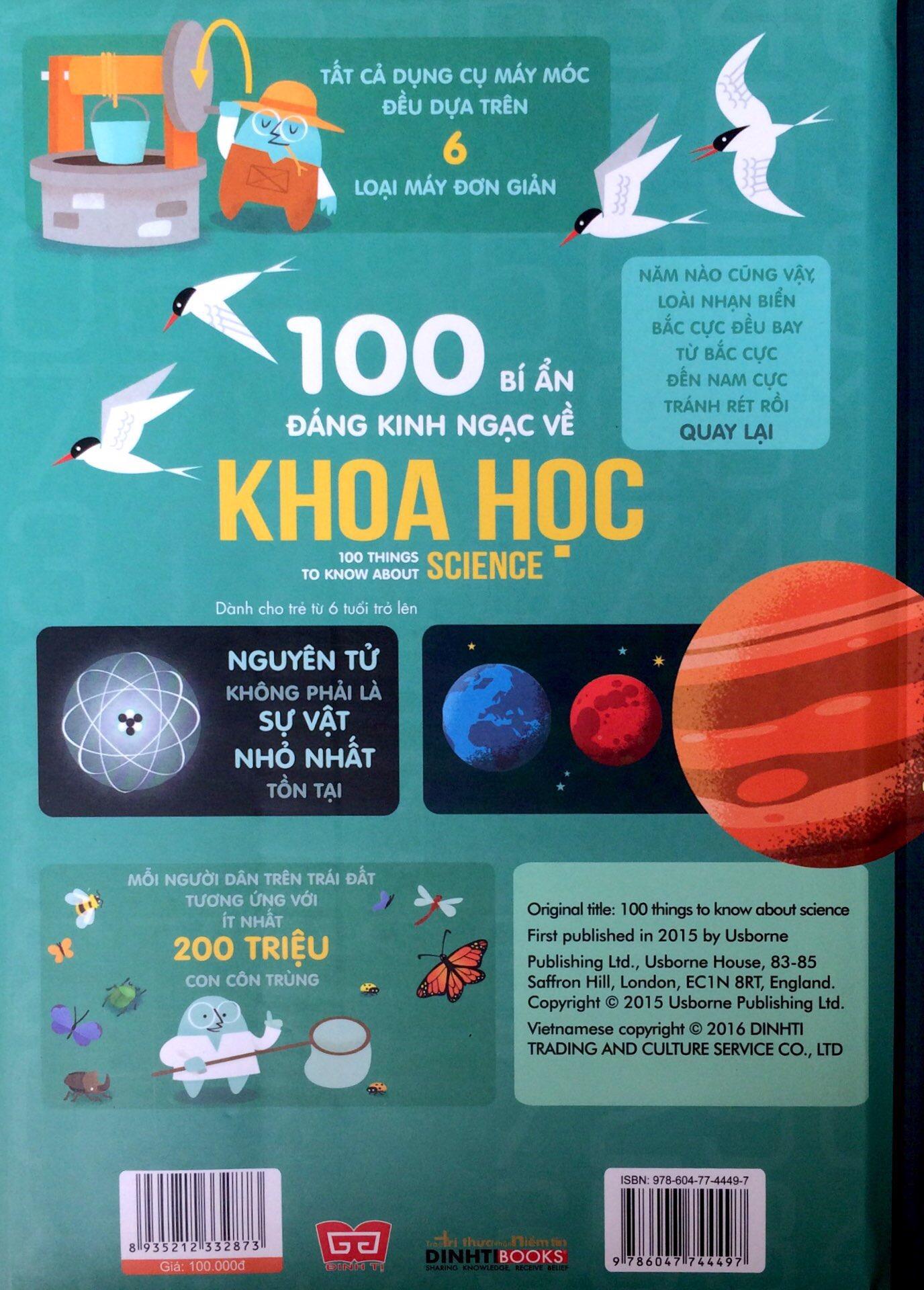 100 Bí Ẩn Đáng Kinh Ngạc Về Khoa Học (USBORNE - 100 Things To Know About Science)