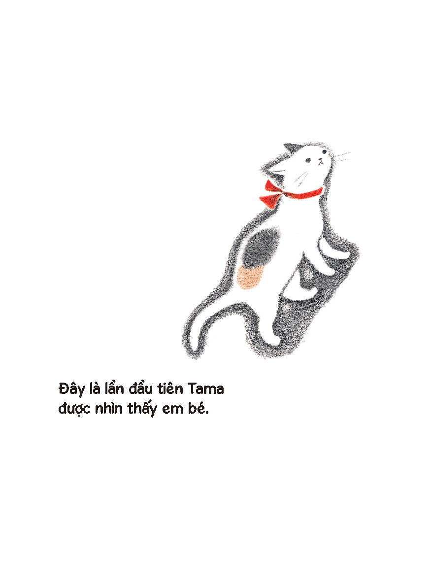Sách - Mèo Tama & em bé