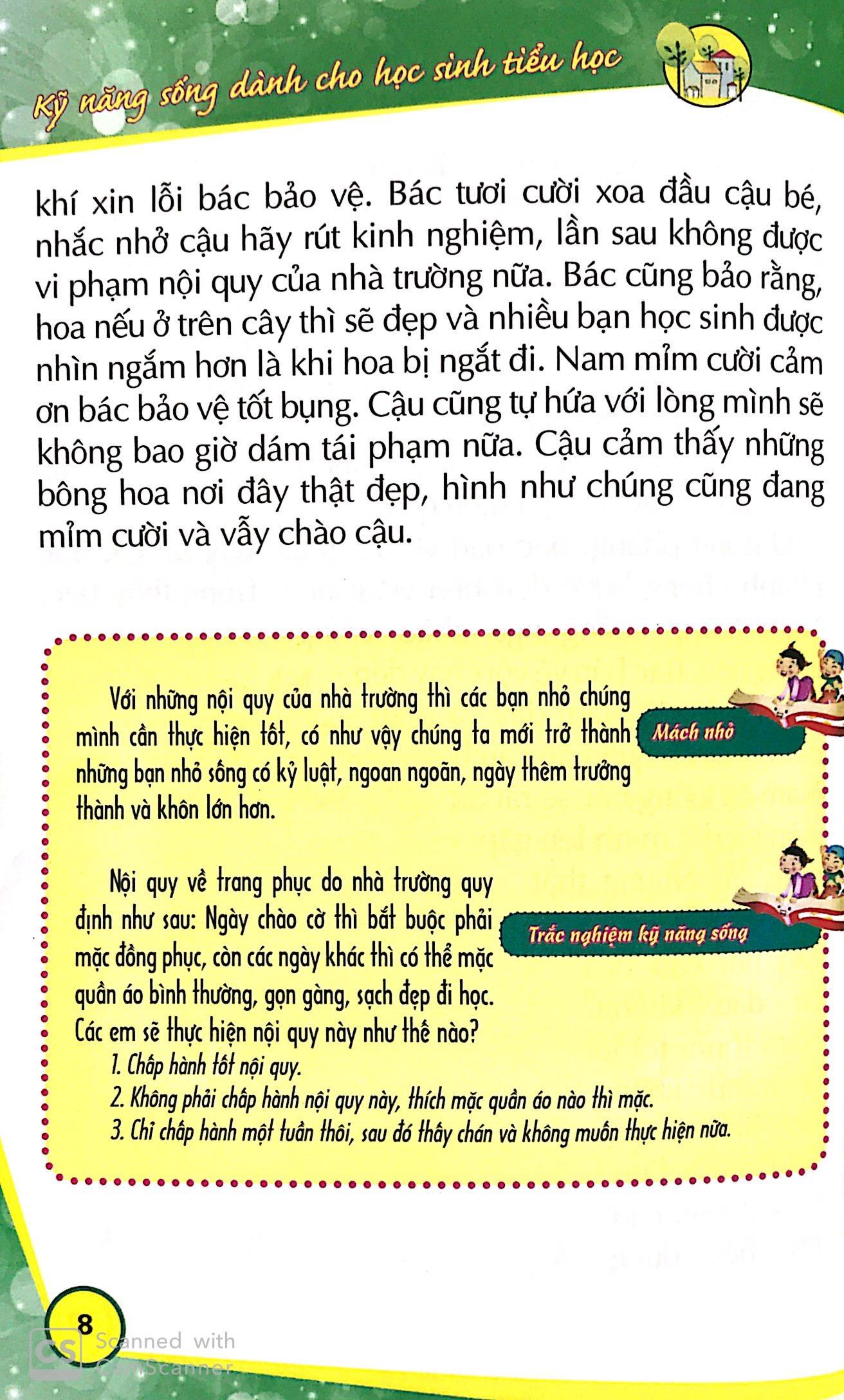 Kỹ Năng Sống Dành Cho Học Sinh Tiểu Học - 50 Điều Cần Thiết Cho Học Sinh Tiểu Học ( Tập 1 )(Tái Bản)