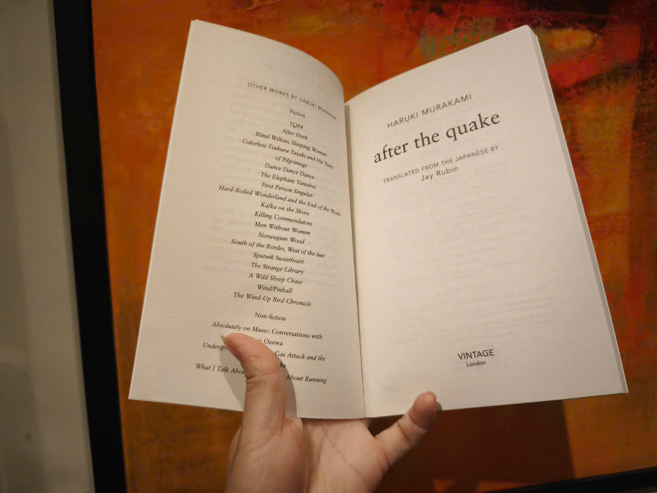 Sách - After the Quake: Haruki Murakami/Science Fiction & Fantasy/Tiểu thuyết tiếng Anh nhập khẩu/Vintage books