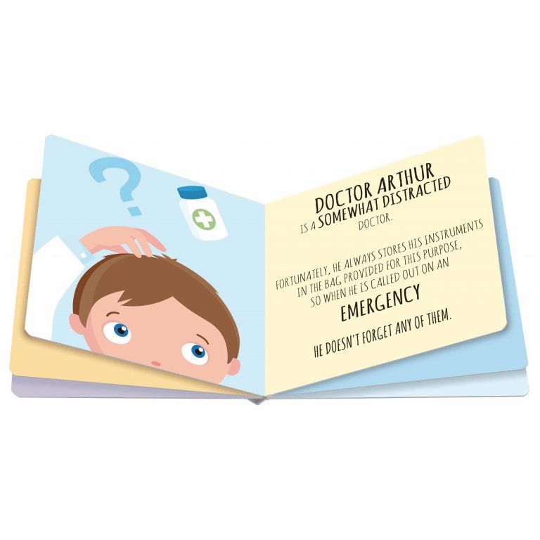 Bộ đồ chơi gỗ làm bác sĩ cho bé - WOODEN TOYS AND BOOK - THE DOCTOR