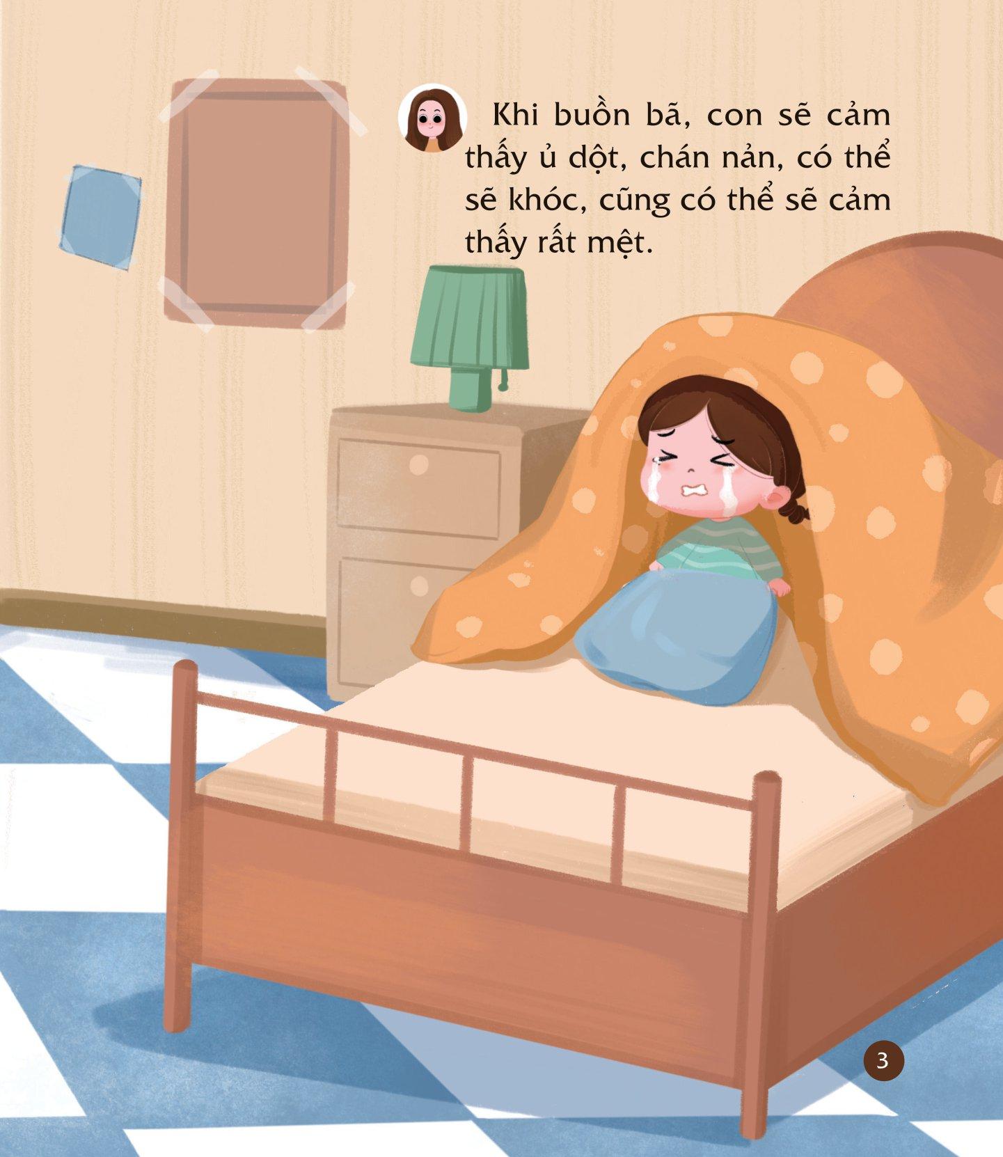 Sách Cùng Con Nuôi Dưỡng Cảm Xúc Tích Cực - Con Không Buồn Bã