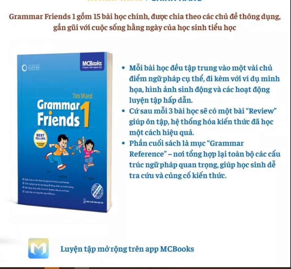 Sách - Grammar Friends 1 - MCBooks