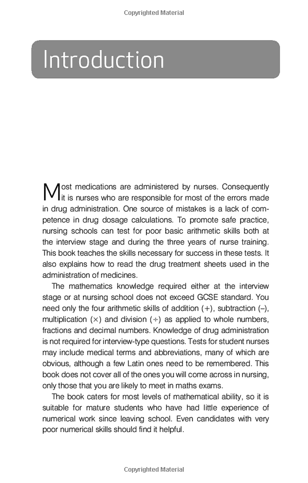 How To Master Nursing Calculations: Improve Your Maths And Make Sense Of Drug Dosage Charts
