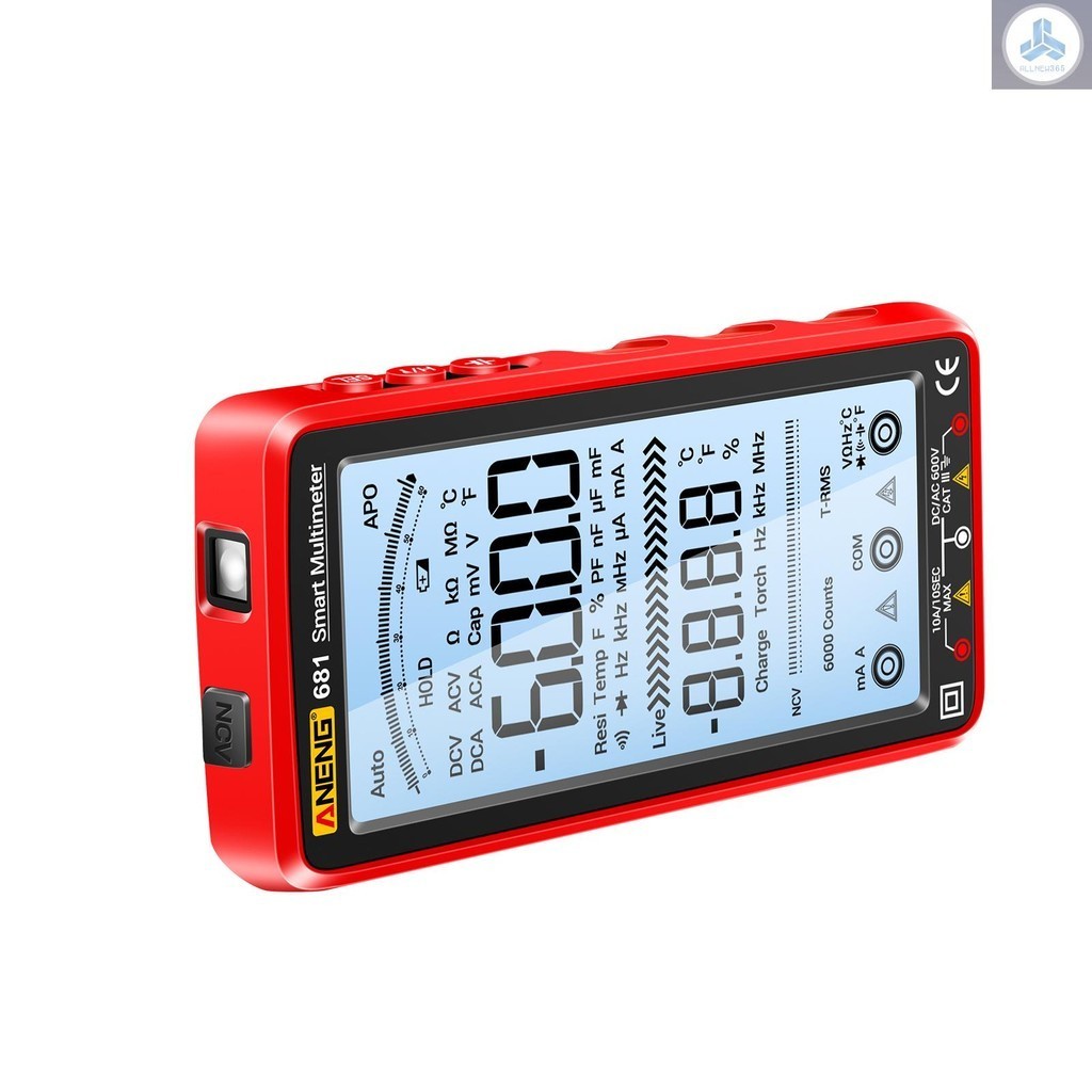 Đồng Hồ Vạn Năng KTS AN681 LCD Superview 5 Inch Backlit Pin Sạc CATIII NCV 6000 Counts Độ Chính Xác Cao