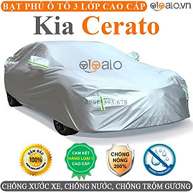 Bạt phủ xe ô tô Kia Cerato vải dù 3 lớp CAO CẤP BPXOT