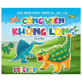 Sách - Dán Hình Sticker - Công Viên Khủng Long - Tập 4 (VT)