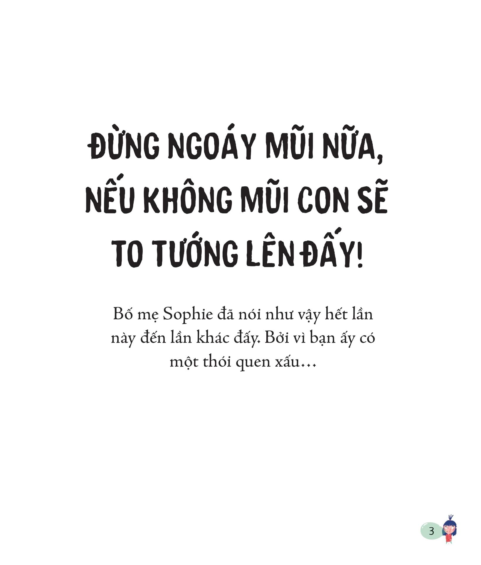 Sách Đừng Ngoáy Mũi Nữa!