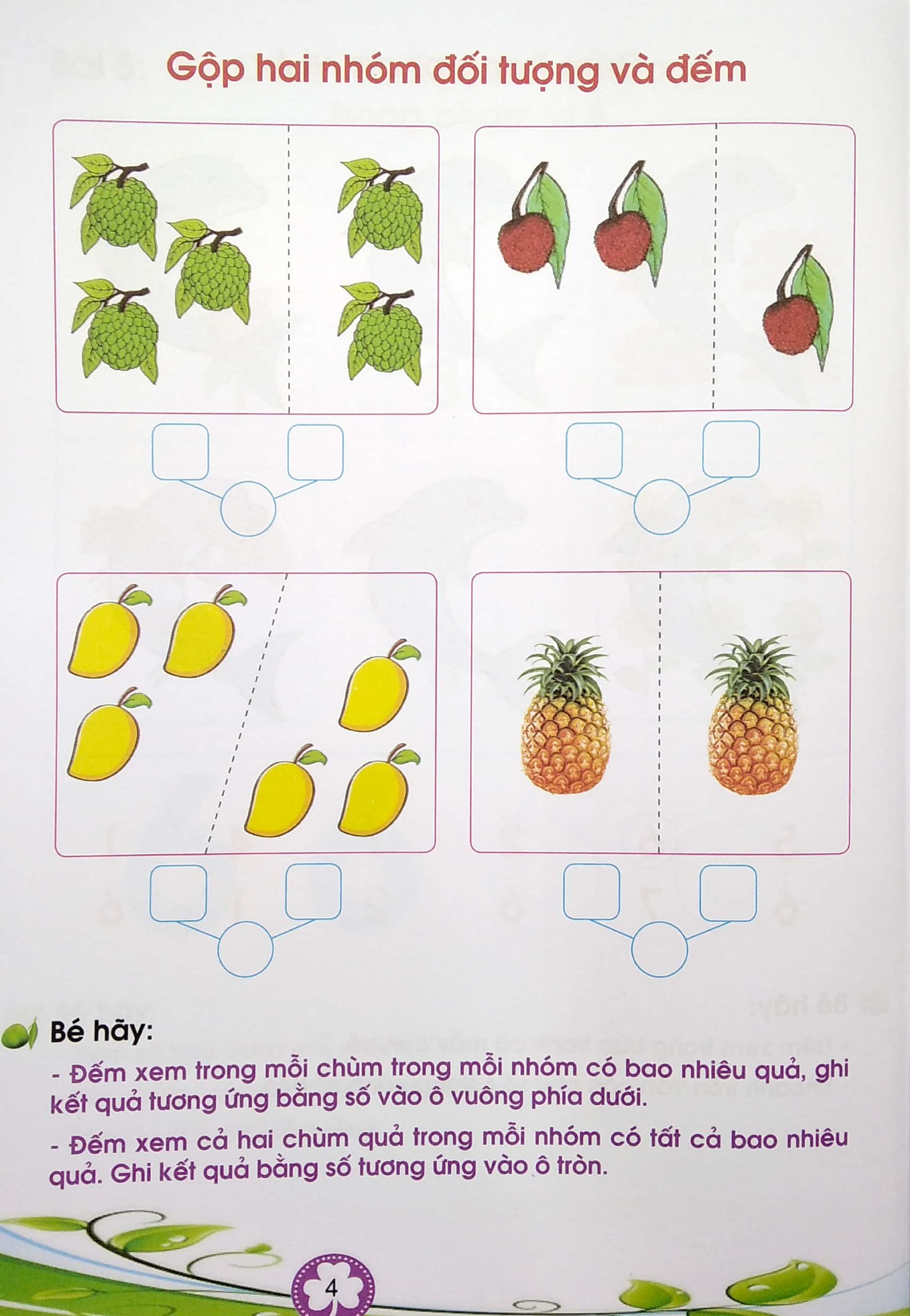 Bé Làm Quen Với Toán Và Tập Tô Chữ Số - Quyển 2